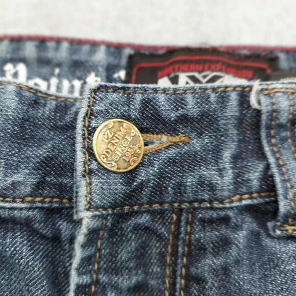 NXP Northern Explosion Jack Tapered Point Zero Distressed Jeans 38x31 - Picture 7 of 16